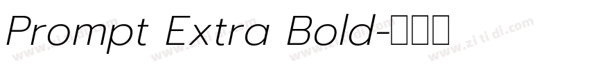 Prompt Extra Bold字体转换